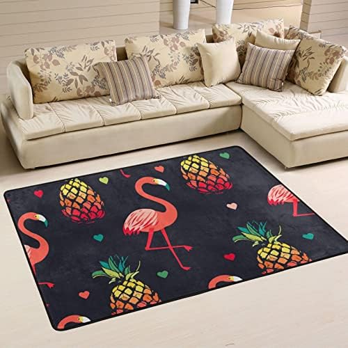 Големи меки килими Егзотични хавајски фламинго расадник Племамат килим под мат