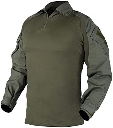 Idogear Men G3 борбена кошула со влошки на лактот брз напад со долги ракави тактичка воена облека во воздухот