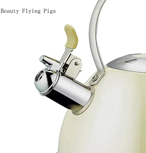 PDGJG Whistle Teapot Rustot Не'рѓосувачки челик гас Електричен шпорет котел вода чајник кампување преносен гребен чајник