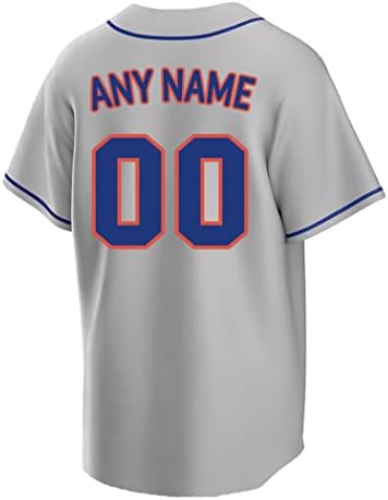 Прилагодена маичка за бејзбол со кое било име и број, персонализирана кошула за бејзбол за мажи жени и момче