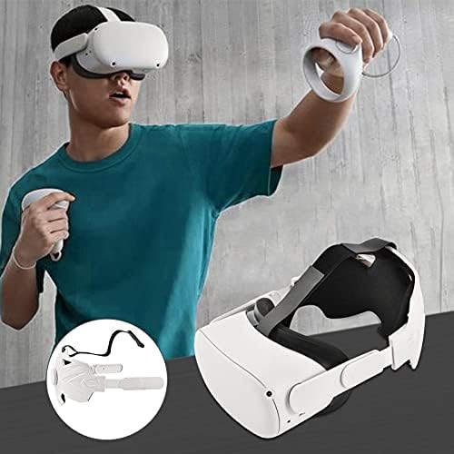 Ремени на главата Soarflight за Oculus Quest 2 Elite VR слушалки, намалете ја прилагодливата на главата на главата на главата на главата, удобно