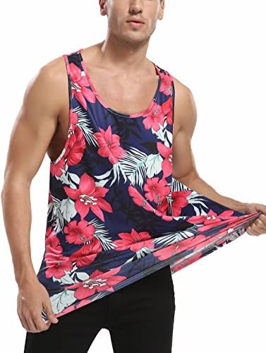 Мажите цветни летни резервоари на врвовите на Хаваи Обични врвови лабави се вклопуваат во нови маици без ракави