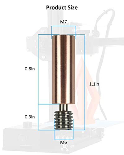 Надградба на CR10 Сите метални топлински топлини, високо-температурна дво-метална титаниум + замена на цевката со бакарни грла