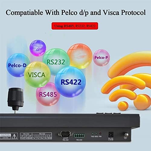 Контролер на haiweitech 3D џојстик PTZ со VISCA/Pelco D/P PTZ џојстик со RS485 RS442 RS232 за камера за видео конференција