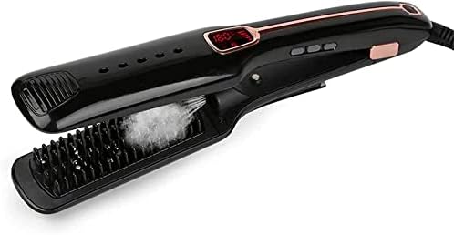 Професионален затегнување на косата, инфрацрвено железо, LED дигитален температурен приказ керамички турмалин јонски рамен железо коса
