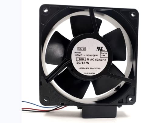 USMD1-UHS4506W 100V 20/18W 120X120X38MM 3-жичен вентилатор за ладење