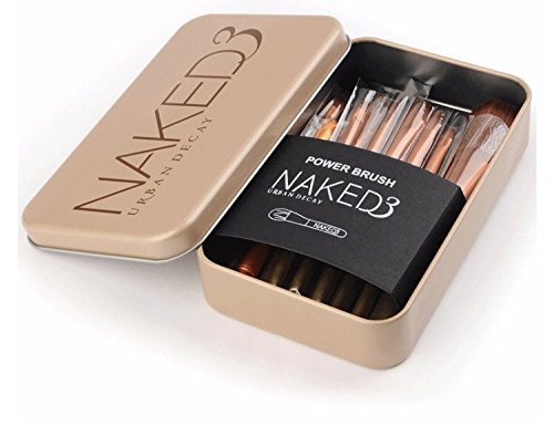 Врвни добри 12 компјутери nake 3 голи комплет де pinceis de pinceaux maquillage maquiagen pincel четки за шминка поставени алатки за стилизирање
