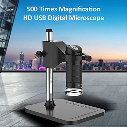 Џисинг Професионален Рачен USB Дигитален Микроскоп 500x 2mp Електронски Electrоскоп Прилагодлив 8 LED Лупа Камера Со Штанд