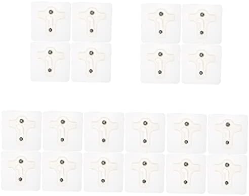 Зеродеко 20 парчиња транспарентна туш за туширање на налепници за нокти на таванот за завртки за дупчење на завртки за решетки што не се лесни