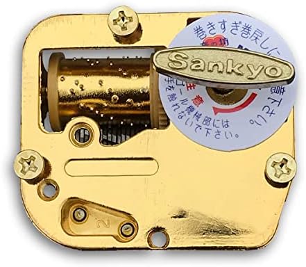 Играјте [Канон во Д мајор] Златни музички кутии Резервно дело на ветерот за музичко движење „Санкио“ за музички кутии за DIY