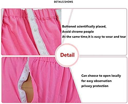 Gaofan жени панталони за пациенти за нега на пациенти, лесна за носење и полетување на чиста фрактура на памук, пациенти со кревет/стари