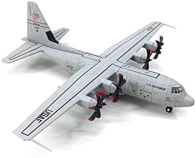 Rescess Copy Copy Airplane Model 1/200 за C-130J Air Force Super Hercules Transport Aircraft Die-Cast Model Scale Collection Collection