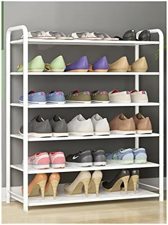 JTWMY едноставна решетка за чевли метални чевли полица кујна бања за складирање на бања обувки за дневна соба организатор погоден за плакарот за