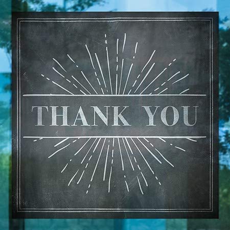 CGSignLab | Ви Благодариме-Креда Рафал Прозорец Прицврстување | 16 x16