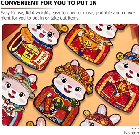 ABOOFAN 24 парчиња пакети Пролетни Пари Црвена Хартија За Пликови За Подароци Торбички Среќна Свадба Во Хонгбао Традиционални Џебови За
