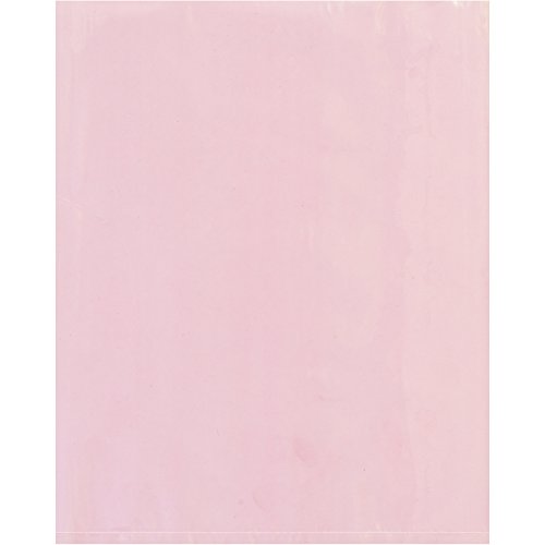 Анти-статички рамни поли поли торби, 6 x 15, розова, 1000/случај