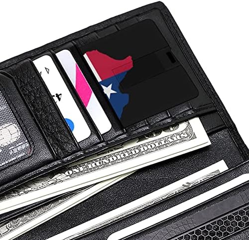 Тексас Држава Знаме Мапа УСБ Диск Кредитна Картичка ДИЗАЈН USB Флеш Диск U Диск Палецот Диск 64G