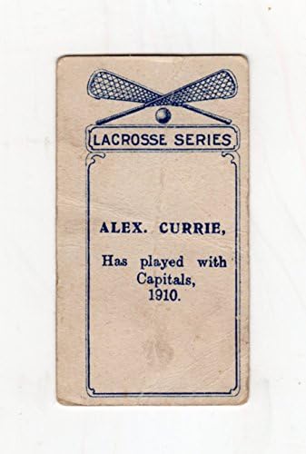 A. Currie, гроздобер картичка за трговија со лакроза од 1910 година. Главни градови во Отава. Империјална компанија за тобако