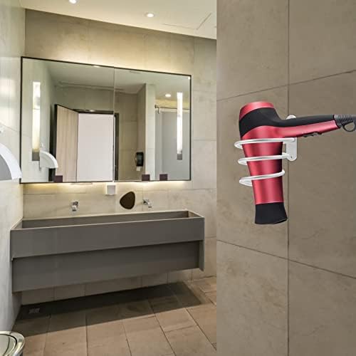 Tehaux Spiral Hair Curlers Спирален wallид за монтирање на решетката: Бања за коса за фен за бања бања за складирање на wallидови за домашна коса