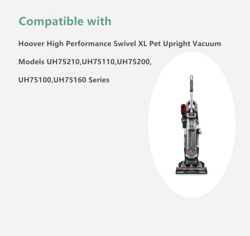 Вакуумски појас Cherimo компатибилен со Hoover High Performance Swivel XL Pet Ured Right Vacuum, Models UH75210, UH75110, UH75200, UH75100,