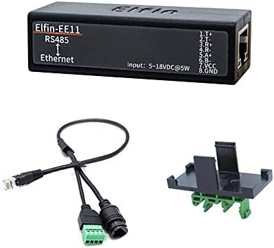 Сериски порта RS485 во Ethernet Converter Elfin-EE11 IoT за поддршка за пренесување на податоци TCP/IP Telnet Modbus TCP протокол
