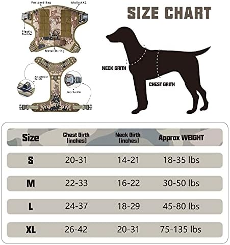 Аурот тактичка кучиња со кучиња со 6 метри тен тешка кучиња поводник за кучиња со големи раси, без влечење рефлексивно тренирање