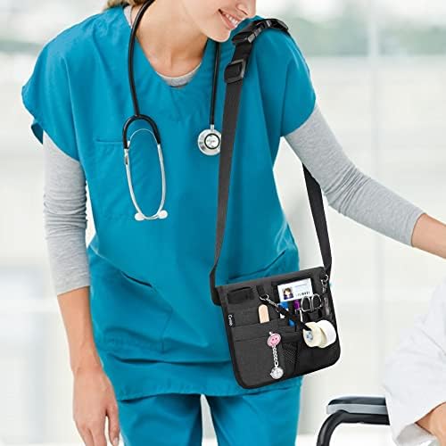Curmio медицинска сестра Фани Пак, медицинска сестра торбичка со држач за лента и прилагодлив појас на половината, појас за