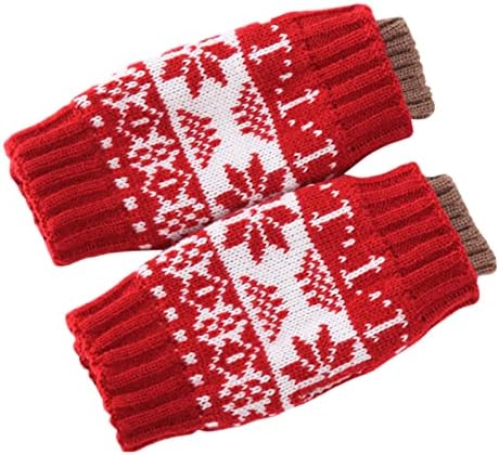 Qvkarw мажи без прсти жени ракавици ракавици елени волнени слатки топло и ракавици за снегулки