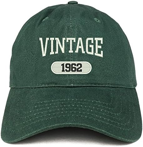 Трендовски продавница за облека Гроздобер 1962 година извезена 61 -та роденден Опуштено памучно капаче за фитинг