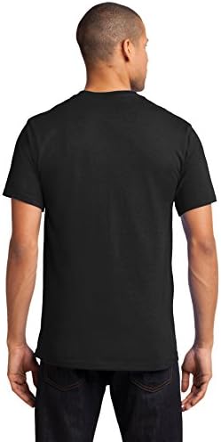 Порт и компанија висока основна маица со машка маичка со џеб 3XLT Jet Black