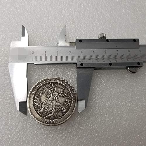 Омилена монета за криптоцентрација Американска хобо сребрена облога Морган со занаетчиски занаети