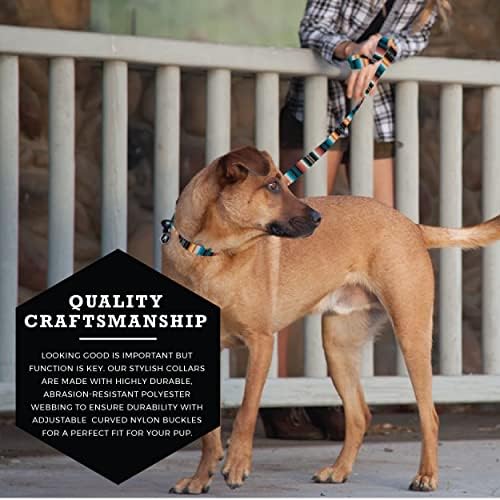 Wolfgang Man & Beast Premium Прилагодлива јака за обука на кучиња, направена во САД, Lostart Print, Голем