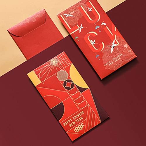 БЕСТОЈАРД Јуле Подароци 10 парчиња Кинеска Нова Година Црвени Пликови 2021 Хороскопски ВОЛ Нова Година Среќни Пари Пакети Кинески Црвени