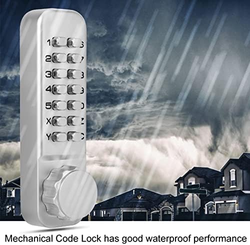 Дигитален механички код заклучување на вратата, водоотпорен цинк легура водоотпорна комбинација на комбинација без клуч за заклучување на вратата