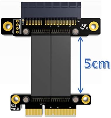АДТ-Линк PCIe 3.0 x4 Машки До Женски Продолжен Кабел R22SF PCI Експрес Gen3 Матична Плоча Графика SSD Рација Продолжувач Конверзија Столб