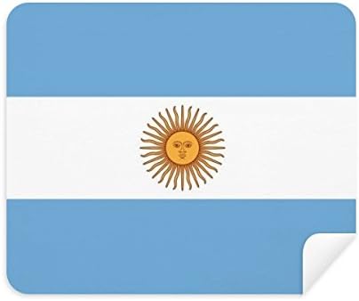 Национално знаме На Аргентина Јужна Америка Земја Чистење Крпа За Чистење Екран 2 парчиња Велур Ткаенина