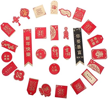 Тофику Нова Година лифт Врска црвена ознака 2 сетови Нова Година виси ознака Кинеска пролетна фестивалска забава Поволности за поздравување