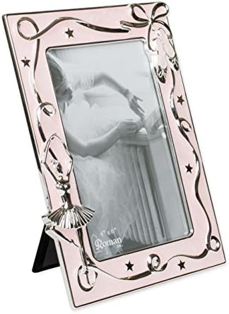 Roman Digware Inc, Caroline Collection, балет, 7,75 H розова балетска рамка 4x6, религиозна, инспиративна, трајна