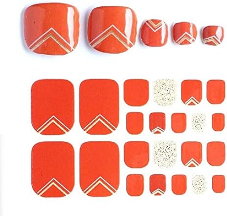 22 парчиња модни летни пети налепници за нокти ја обвиткуваат ноктите уметност selfsstick zxj-073 од 24/7 продавница