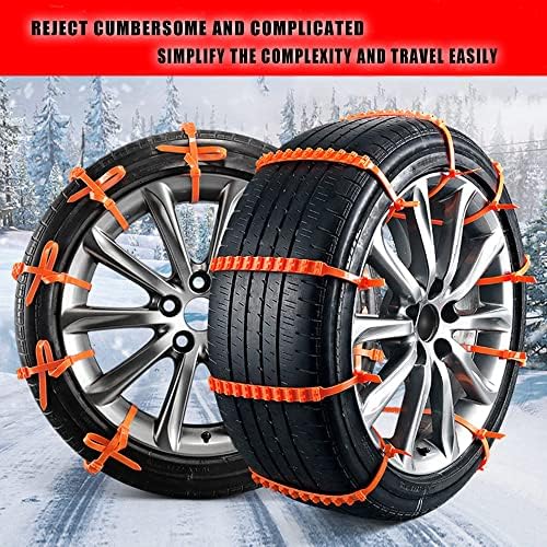 20 парчиња синџири за снежни ланци за гуми за пикап-камиони со автомобил SUV лесни за инсталирање
