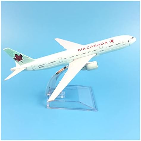 Rescess Копирајте го авионот модел 16см за „Ер Канада“ Боинг 777 Воздухопловна метална легура Минијатурен модел на летање на авиони модел на