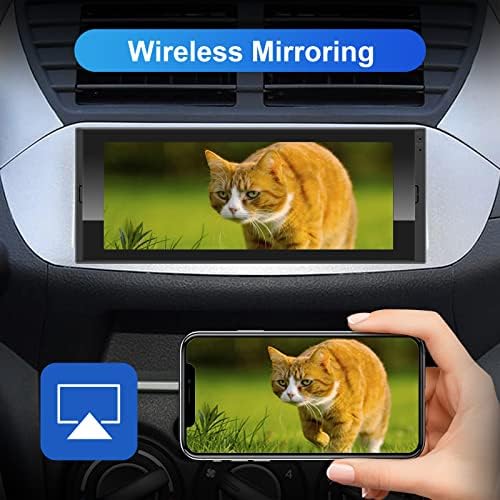 Единствен Din Екран На Допир Автомобил Стерео Безжичен CarPlay Безжичен Android Auto, 6.9 Инчен Андроид Автомобил Радио Мултимедија
