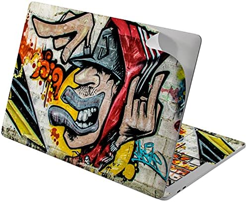 Cavka vinyl Decal Skin компатибилна за MacBook Pro 16 M1 Pro 14 2021 Air 13 M2 2022 Retina 2015 Mac 11 Mac 12 Mac 12 Yellow Graffiti