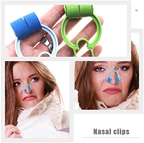 Заздравени 12 парчиња Клипови За Запирање На Носот: Назални Клипови За Затворање На Носот Стоп За Носот Стегач За Стегање На Носот Епистакса