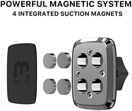 MyBat Pro Universal Center Counser Magnetic Mount, [Лесно инсталирајте] Монтирање на држачот на телефонот на автомобилот [4 Интеракција