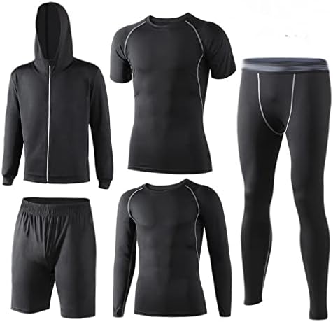YFSDX Спортски костум за мажи што трчаат во машка поставеност за дишење џогирање на долна облека, спортска облека јога салата фитнес