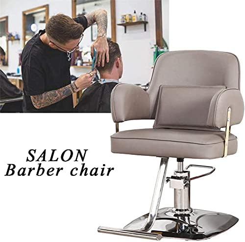 Салон стол хидрауличен стол за бизнис или дом, салон стол за стилист за коса, ергономија на целта хидраулична стол за стилизирање на бербер,