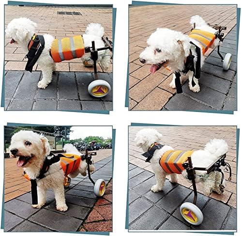 ZXLX Куче Количка За Хендикепирани Со Куче Јаже, Куче Задните Нозе Рехабилитација Лесен Одредување Рамка 2 Тркала Стол, Мали Големи