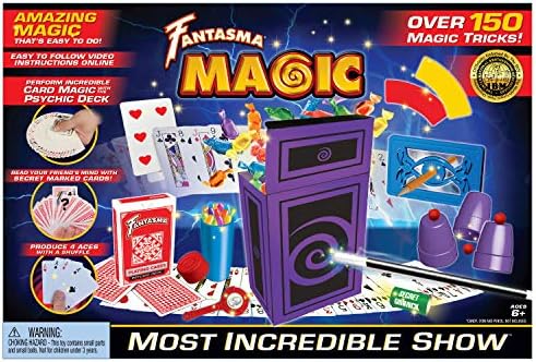 Fantasma Најневеројатното шоу Show Magic Set -150+ трикови - Класичен почетник магичен комплет за момчиња и девојчиња 6 и постари,