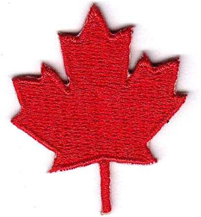 Канадски црвен јавор од лисја на симбол на лепенка Канада
